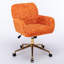 Chaise de bureau moderne en velours avec pivot-876859078