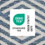 Tapis bleu marine / crème NICOLE MILLER New York-108564836