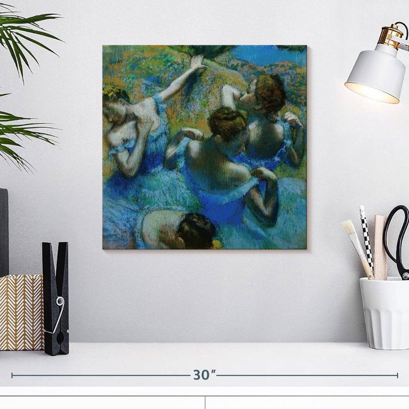 Enn Blue Dancers, 16" H x 16" W