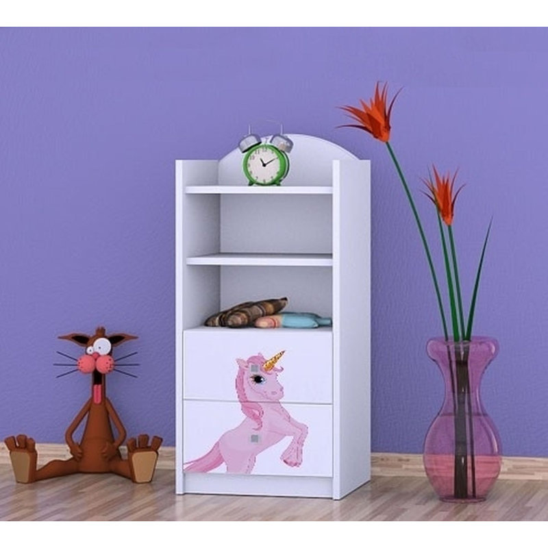 Theresa 96cm H X 45cm W Animals Kids Cube, White
