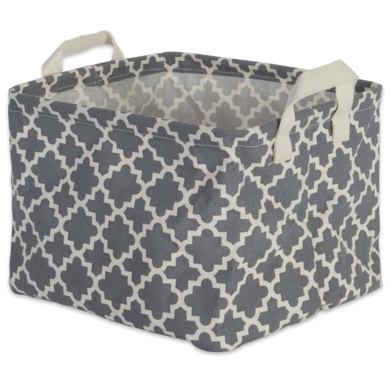 Sedgwick Fabric Laundry Hamper with Handles, Gray, Extra Large ( 10.5" H x 17.5" W x 12.5" D )