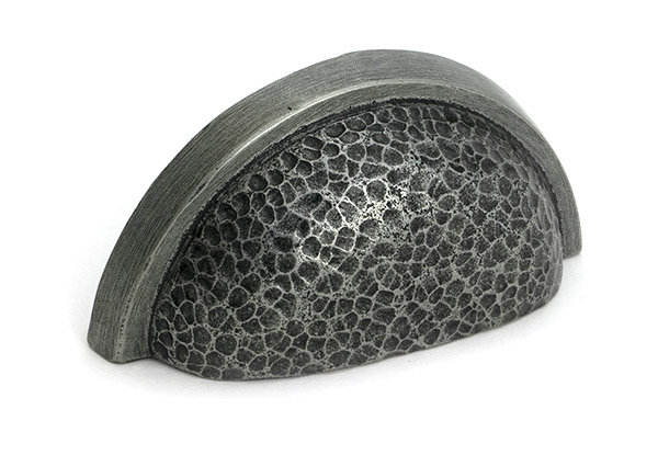 3 cm centre Cup Pull, Pewter Patina