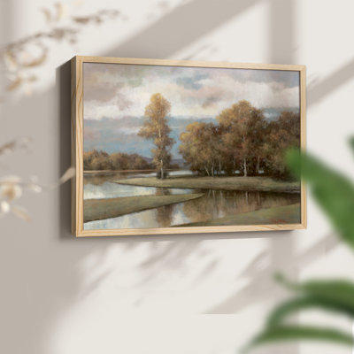 «Winding River II», reproduction encadrée