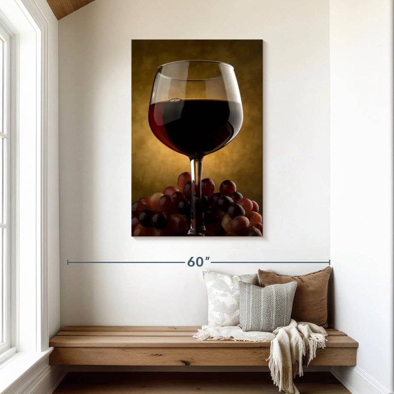 Yarlin - délicieux vin rouge, H 45 po x l 30 po