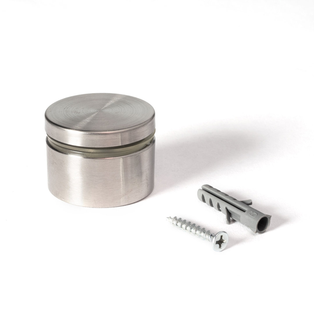 Standoff for PVC, Glass, and Acrylic 4 Piece Pack for Heavy Signs Outwater