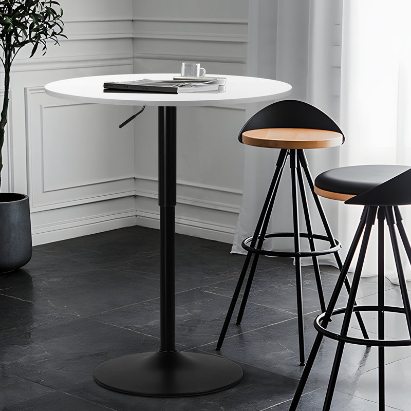 Table bistro 23,5 po Bistro, H 36 po x l 31,5 po x P 31,5 po, Noir