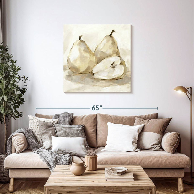Yarlin White Pear Study I, 36" H x 36" W