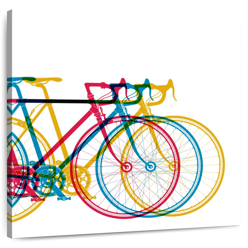 Vélo abstrait Mehar, H 20 po x l 20 po