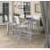 Travira 7-Piece Bar Table and Sling Bar Chair Rectangular Dining Set - 72"x30"