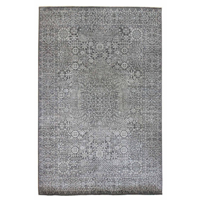 Mamluk One-of-a-Kind 6'2" x 9'1" Area Rug in Gray/Light Blue/Ivory