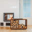 74cm W Metal Log Rack