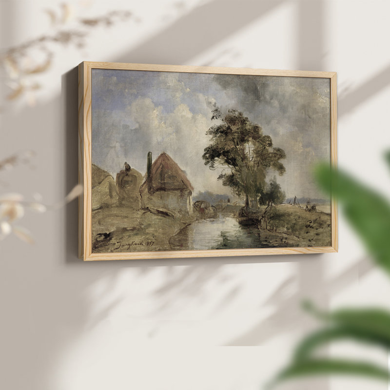 Paysages rétro-CDXLI - reproduction encadrée, H 22 po x l 28 po, Naturel