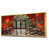 Toile avec cadre flottant or