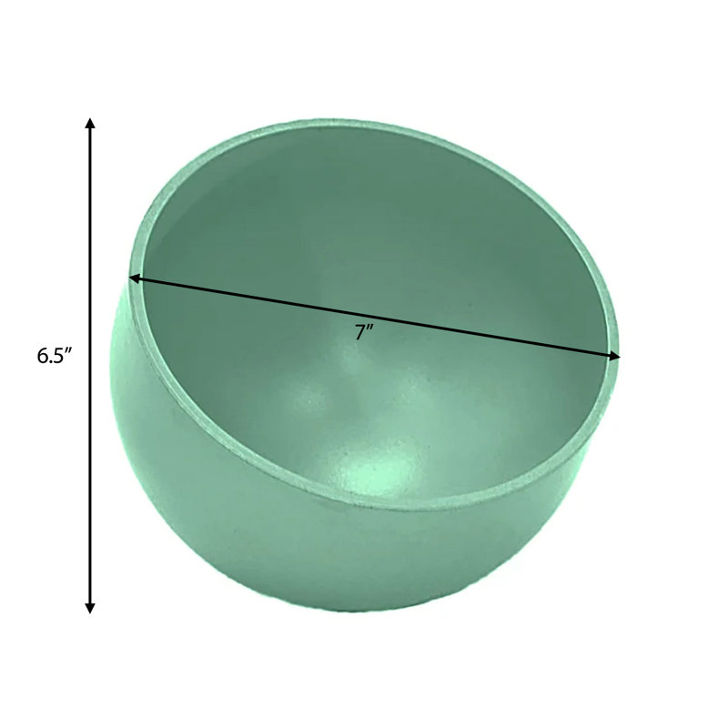 Bamboo Blooms 7" Orbital Bamboo Planter Olfe, Green