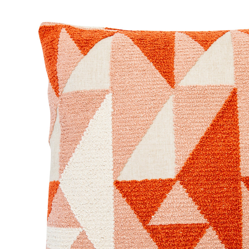 Coussin Enzo, 18 po x 18 po, Rose