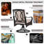 Ensemble de 4 chaises de patio pivotantes