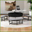Table basse moderne à plateau relevable avec rangement 3 repose-pieds - Centre de table peu encombrant-564579914-564579959