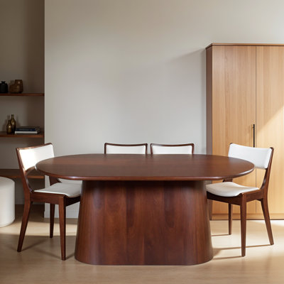 Solid Wood Base Dining Table