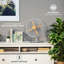 Russell Hobbs Rhmdf1201wdg 12" Scandi Desk Fan In Grey And Wood Effect