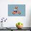 Cool Dog On Scooter Playful Contemporary Dog Wall Art Print by Mathieu - Wrapped Canvas Print-402334712