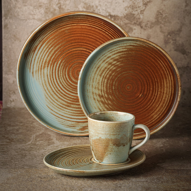 Celeste Piece Porcelain China Dinnerware Set