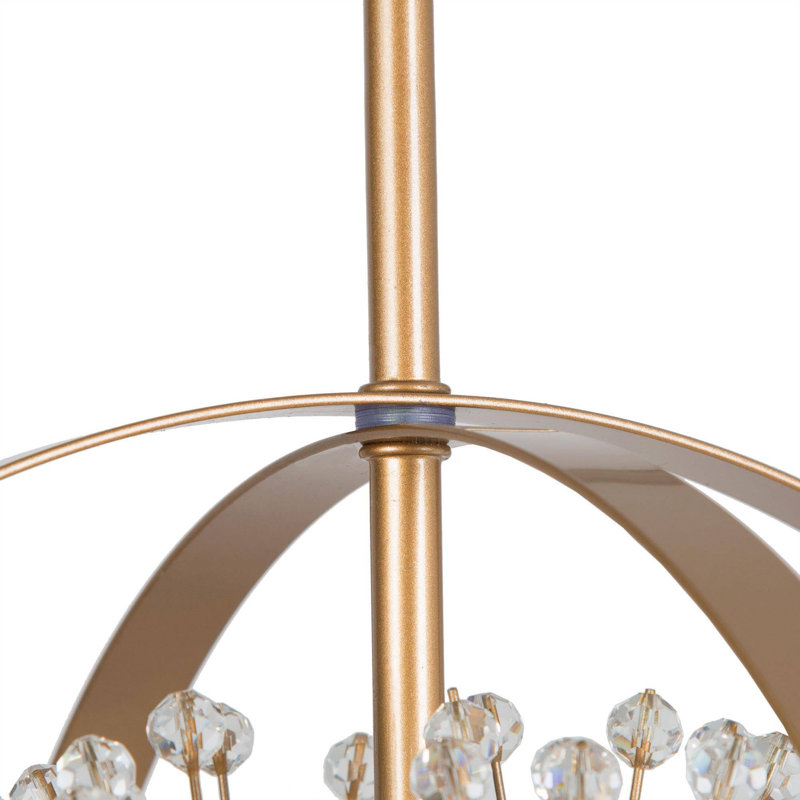 Luminaire suspendu sphère en cristal 4 lumières