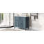 Meuble-lavabo 36 po avec lavabo, armoire de salle de bain avec tiroirs, structure solide et panneau de fibres à densité moyenne, deux ensembles, gris-bleu
