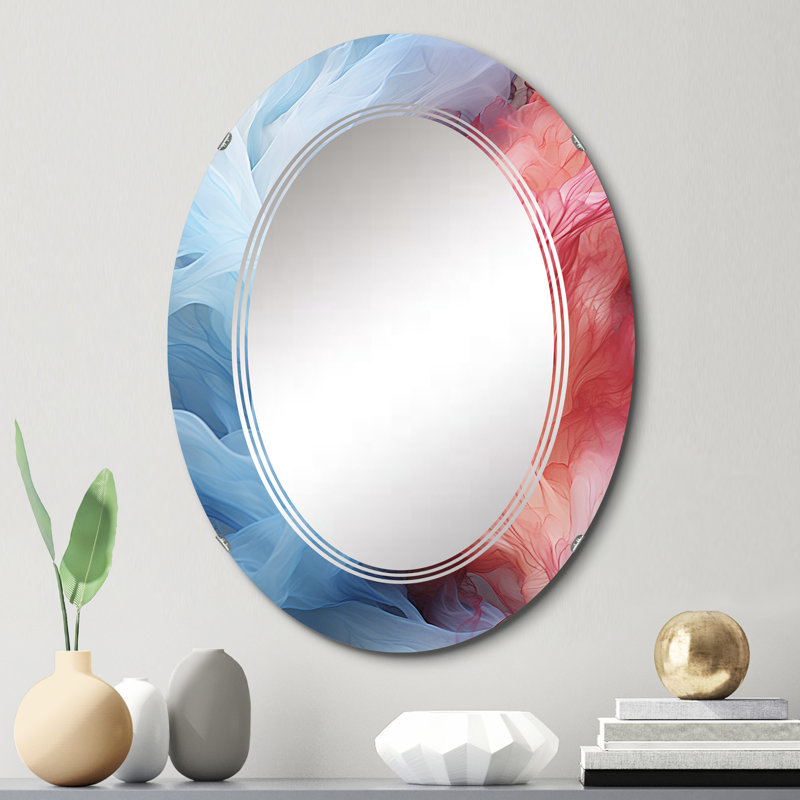 Drumahitt - Miroir mural moderne ovale, 30 po x 20 po
