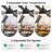  72" Large Ceiling Fan with Light and Remote, 6-Speed Quiet Reversible DC Motor, 3CCT LED, Black/Walnut Finish