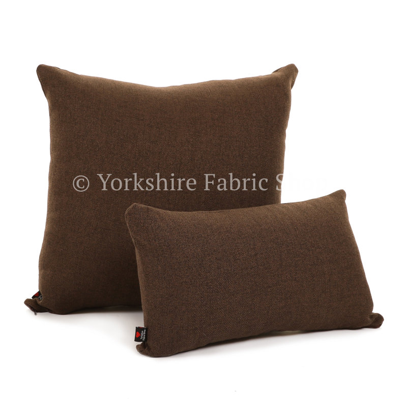 Irvine Square Cushion, Large, Chocolate
