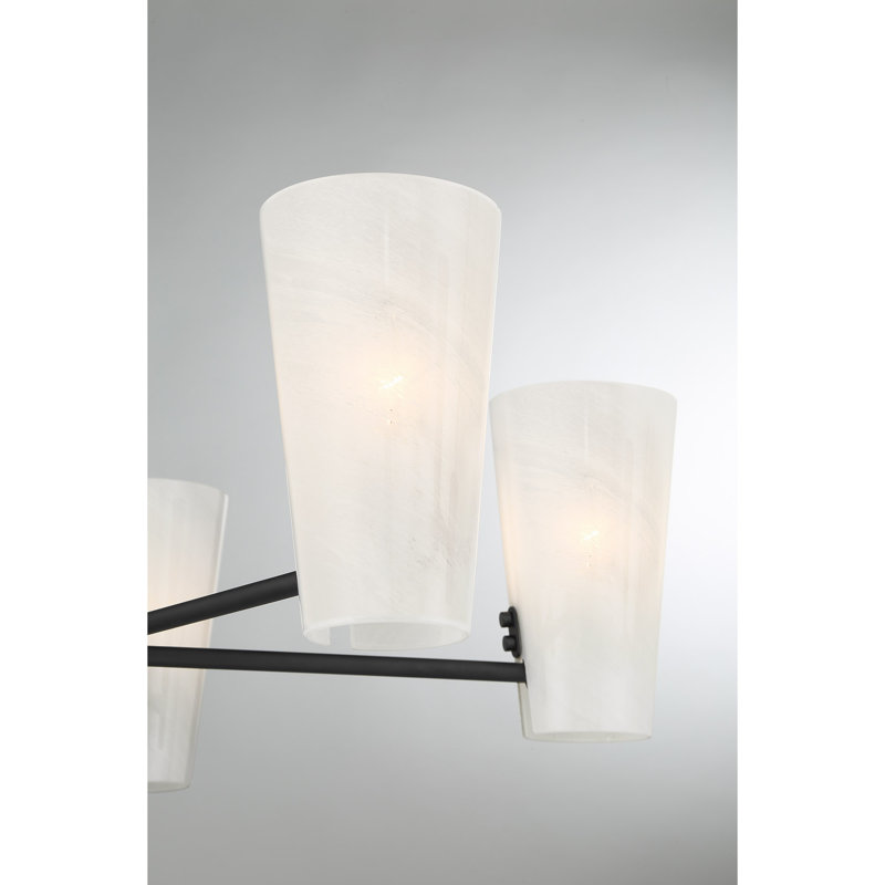 Dupuis Chandelier in Matte Black, Matte Black