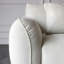 100.39" White Polyester Modular Sofa cushion couch