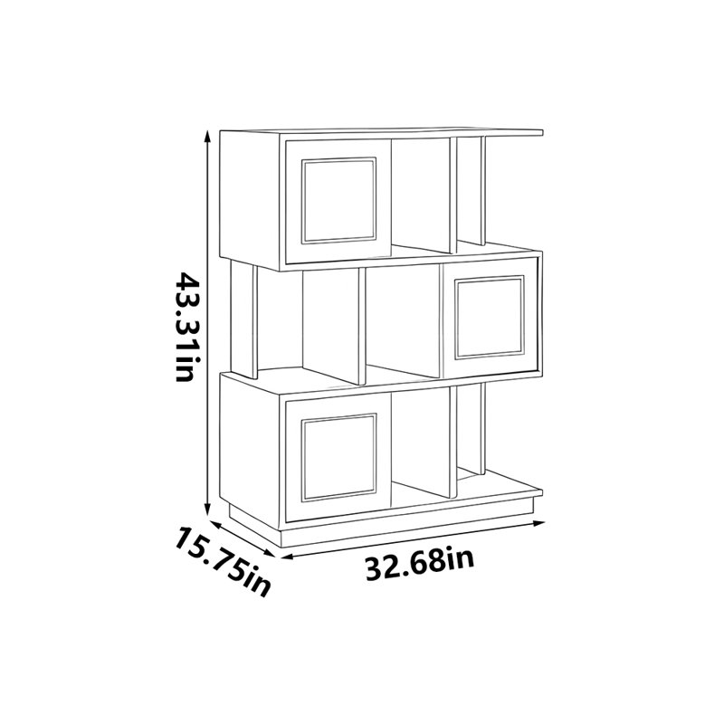 Elegant and fashionable storage bookcase
