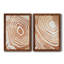 «Wood Grain Suminagashi III», ensemble de 2 impressions encadrées-291848175-291848178