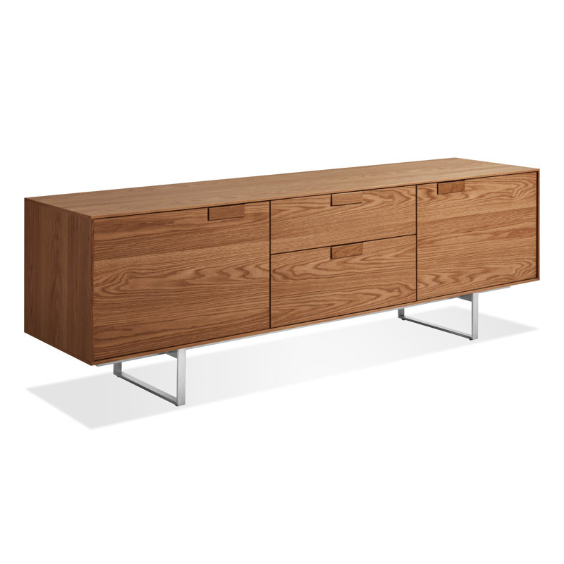 Series 11 Media Console, Walnut/Stainless Steel