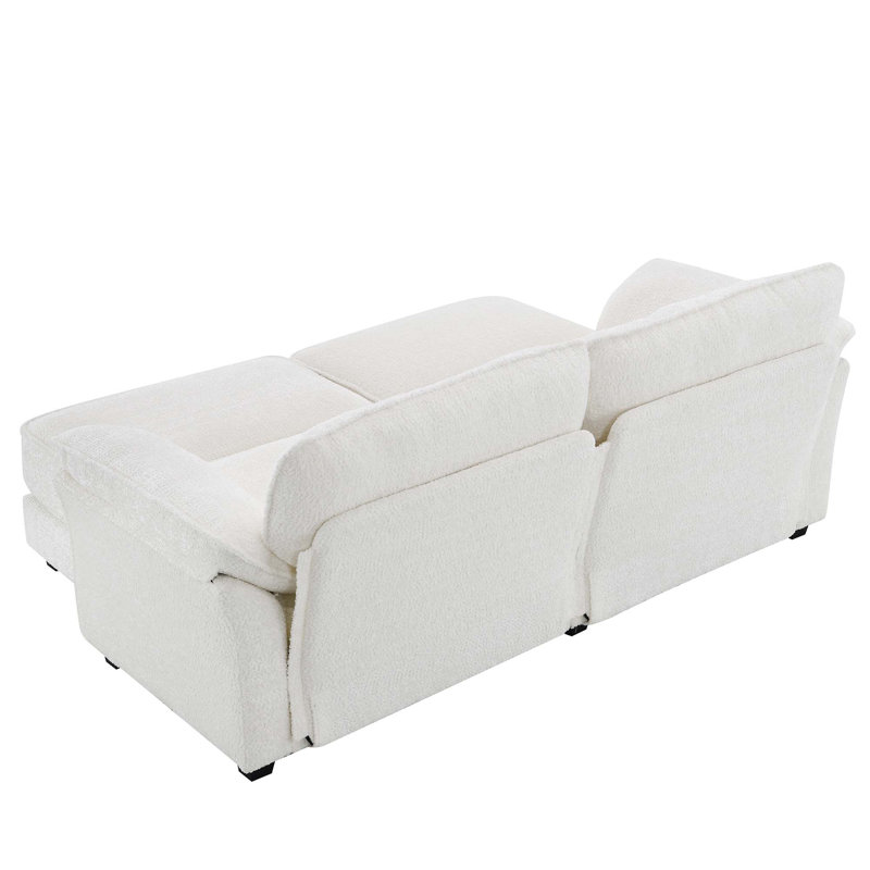 Ensemble de canapé-lit modulaire convertible Free Combination, Blanc