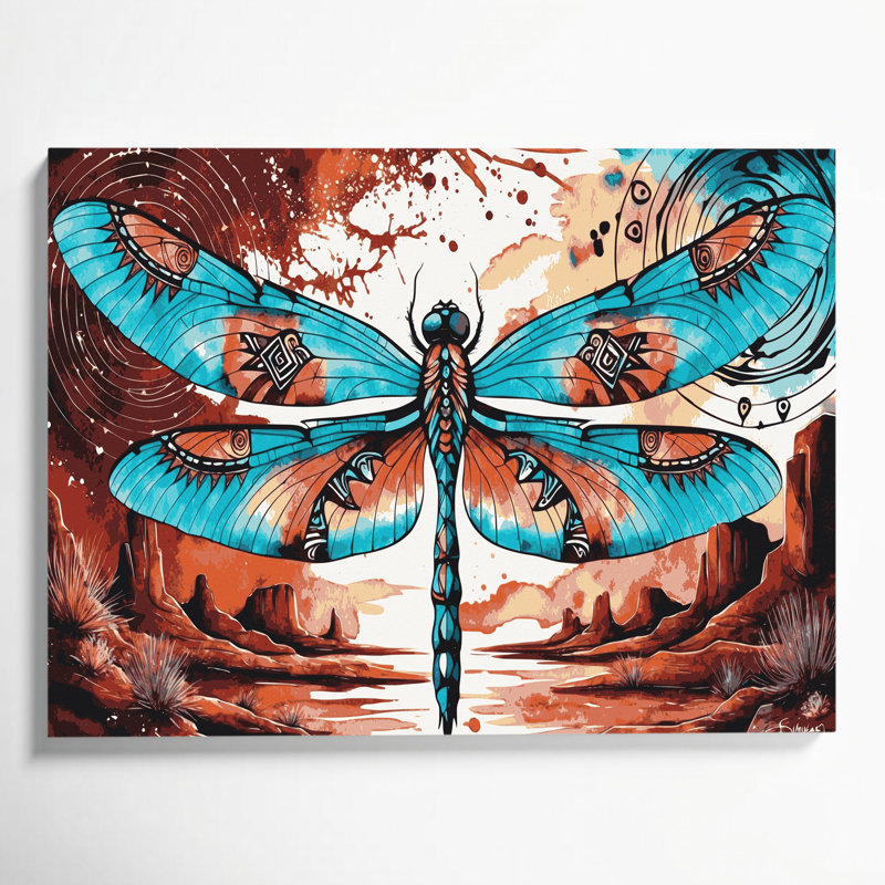Art mural sur toile 24 "Southwestern Animals", H 16 po x l 20 po