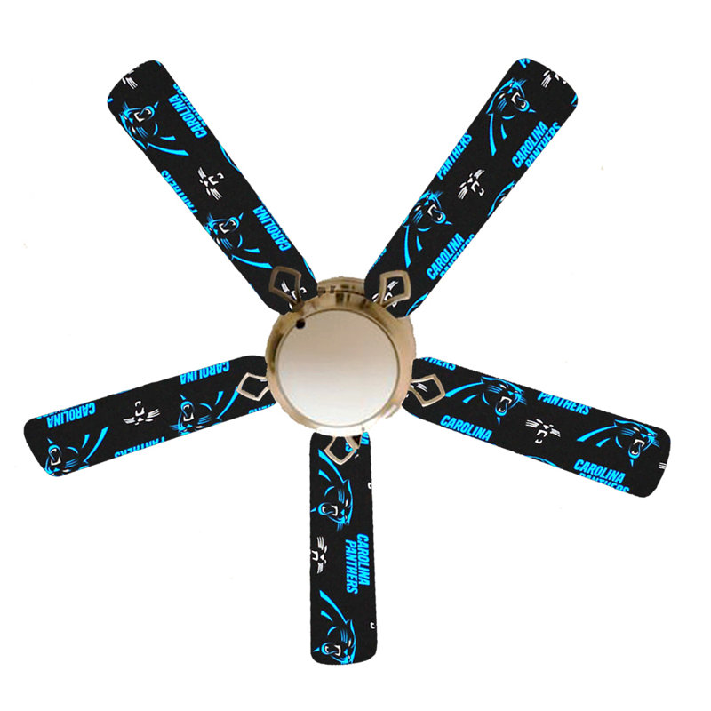 52'' Ceiling Fan with Light Kit, Carolina Panthers