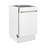 ZLINE Autograph Edition 18 in. Tallac Series 3rd Rack Top Control Built-In Dishwasher in White Matte with Handle, 51dBa-65654497