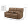 Harrison 80'' Leather Triple Power Reclining Console Loveseat