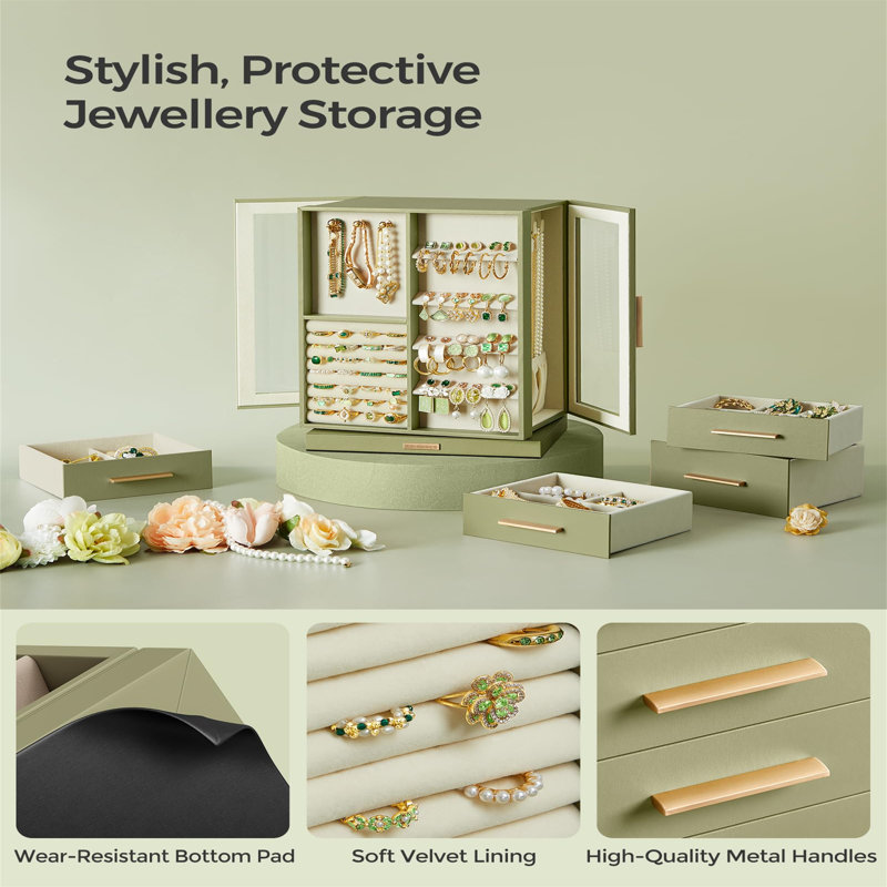 Aylor Jewellery Box +, Light Green