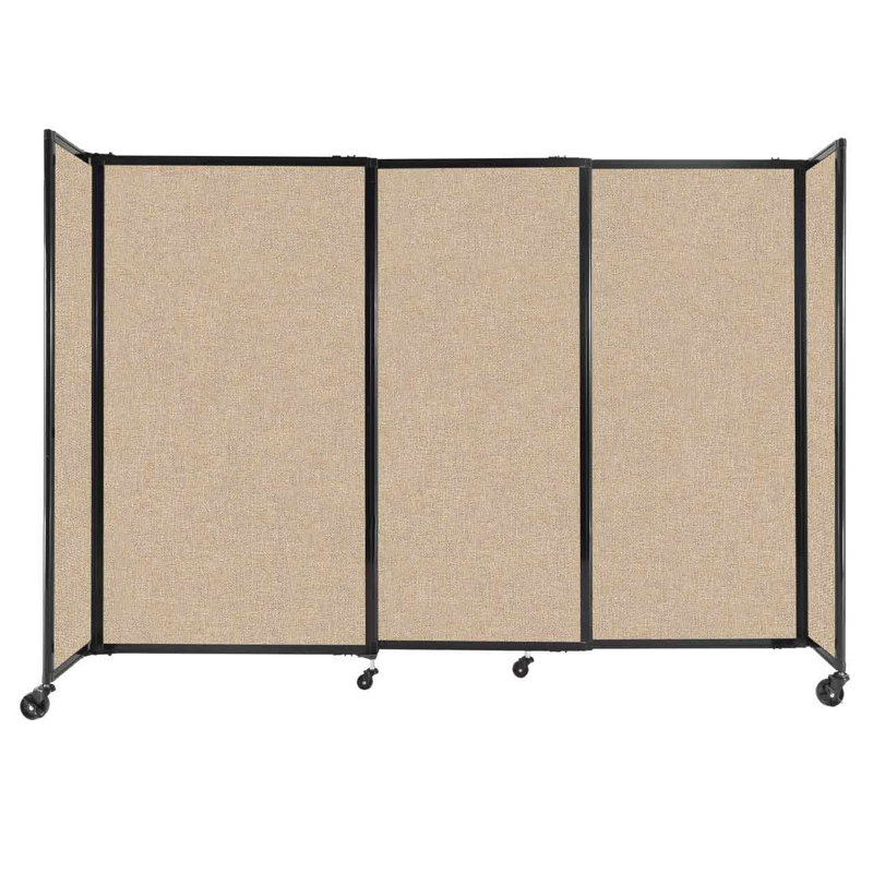 Cloison portative coulissante en tissu StraightWall, H 60 po x l 86 po x P 1 po, Bleu poudre