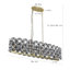 Lustre carré / rectangulaire à 6 lumières Raechelle-510271616