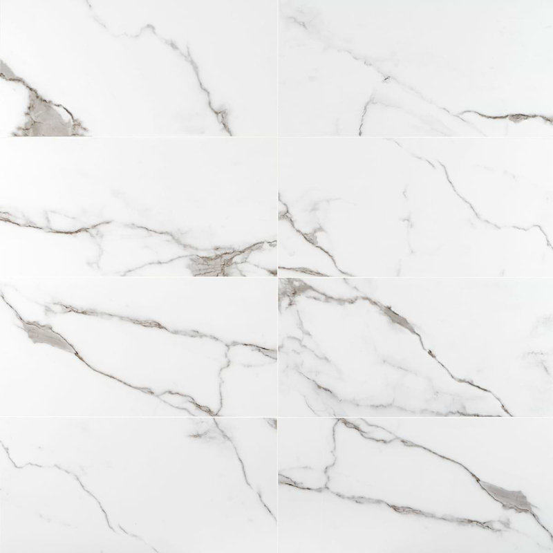 Dreamstone 12X24 Polished Porcelain Tile, Statuario Valley Polished