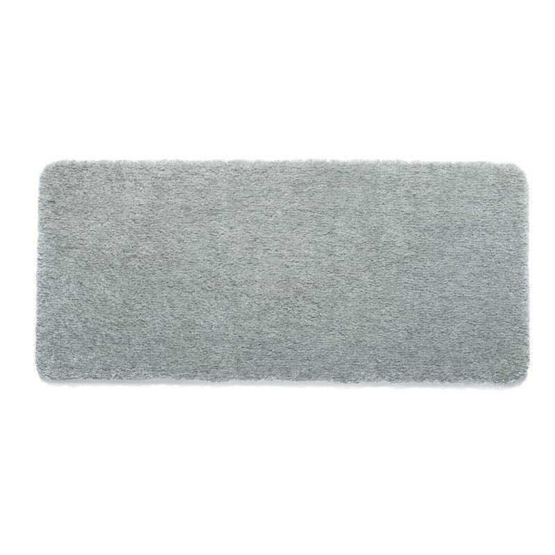 My Lux Deep Pile Silver Rug, Rectangle 67 x 150cm