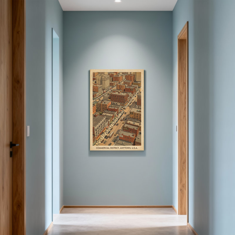 Impression de paysage urbain, paysage commercial de Scenic & Cityscapes, H 48 po x l 32 po