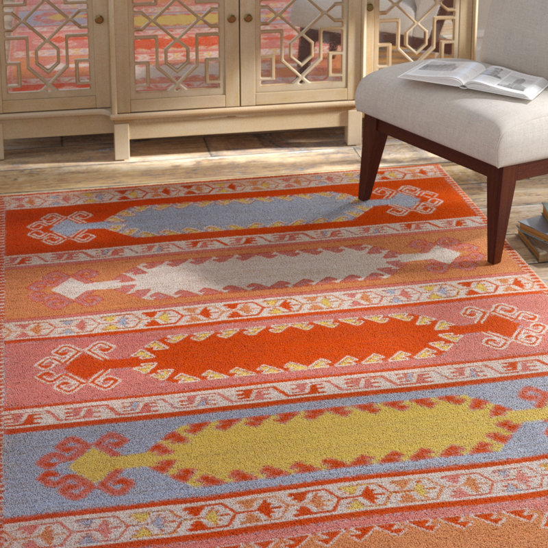 Lampkin Oriental Indoor / Outdoor Rug, Rectangle 5' x 7'6"