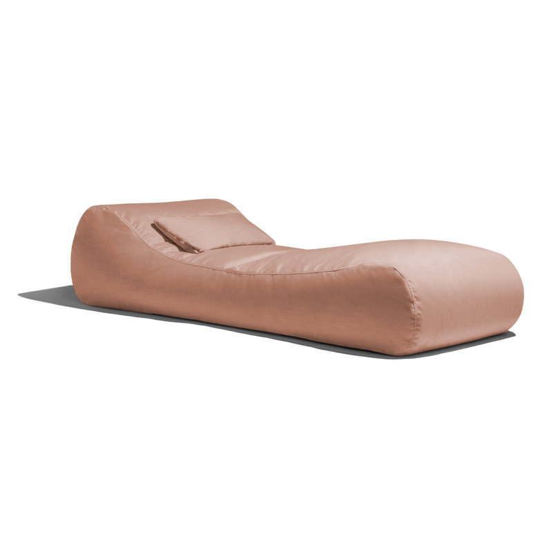 Gemma Arlo Outdoor Bean Bag Sun Lounger with Pillow, Petal Sunbrella Sunbrella®