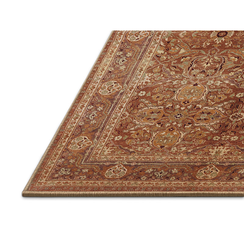 Tapis ivoire / brun clair Roi, Rectangle 8 pi x 10 pi