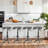 Dicle Swivel Adjustable Height Counter Stool with Metal Frame-1452283053